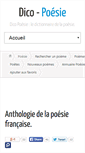 Mobile Screenshot of dico-poesie.com