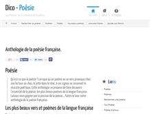 Tablet Screenshot of dico-poesie.com